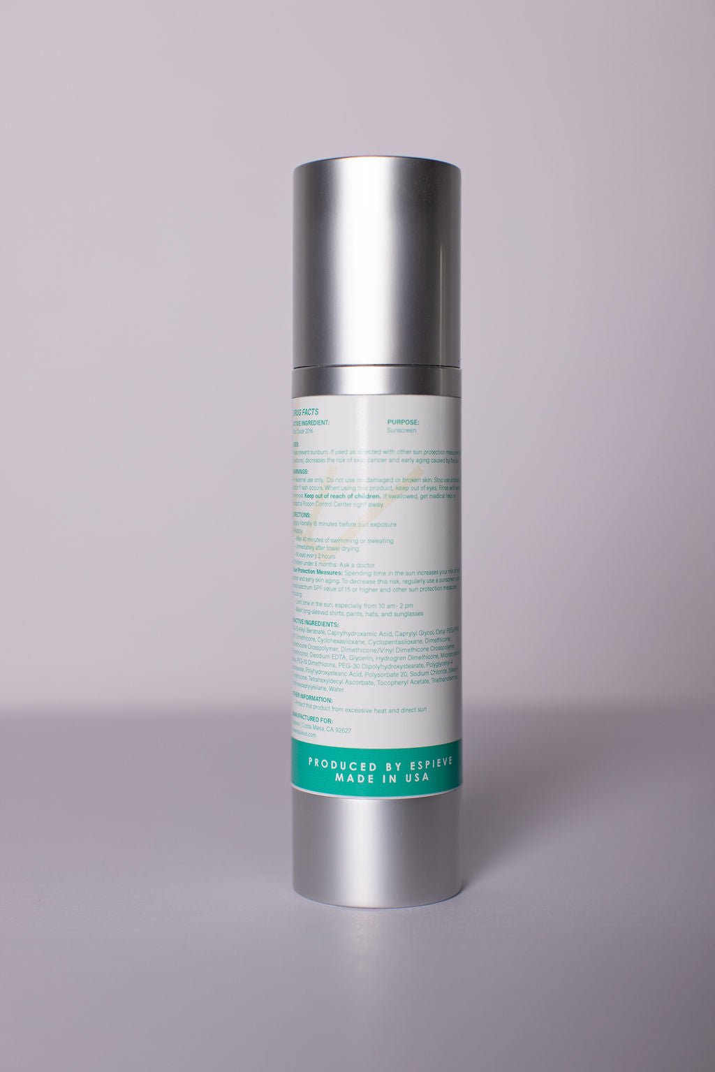 Non-Tinted Sunscreen SPF 40 (satin dewy finish)