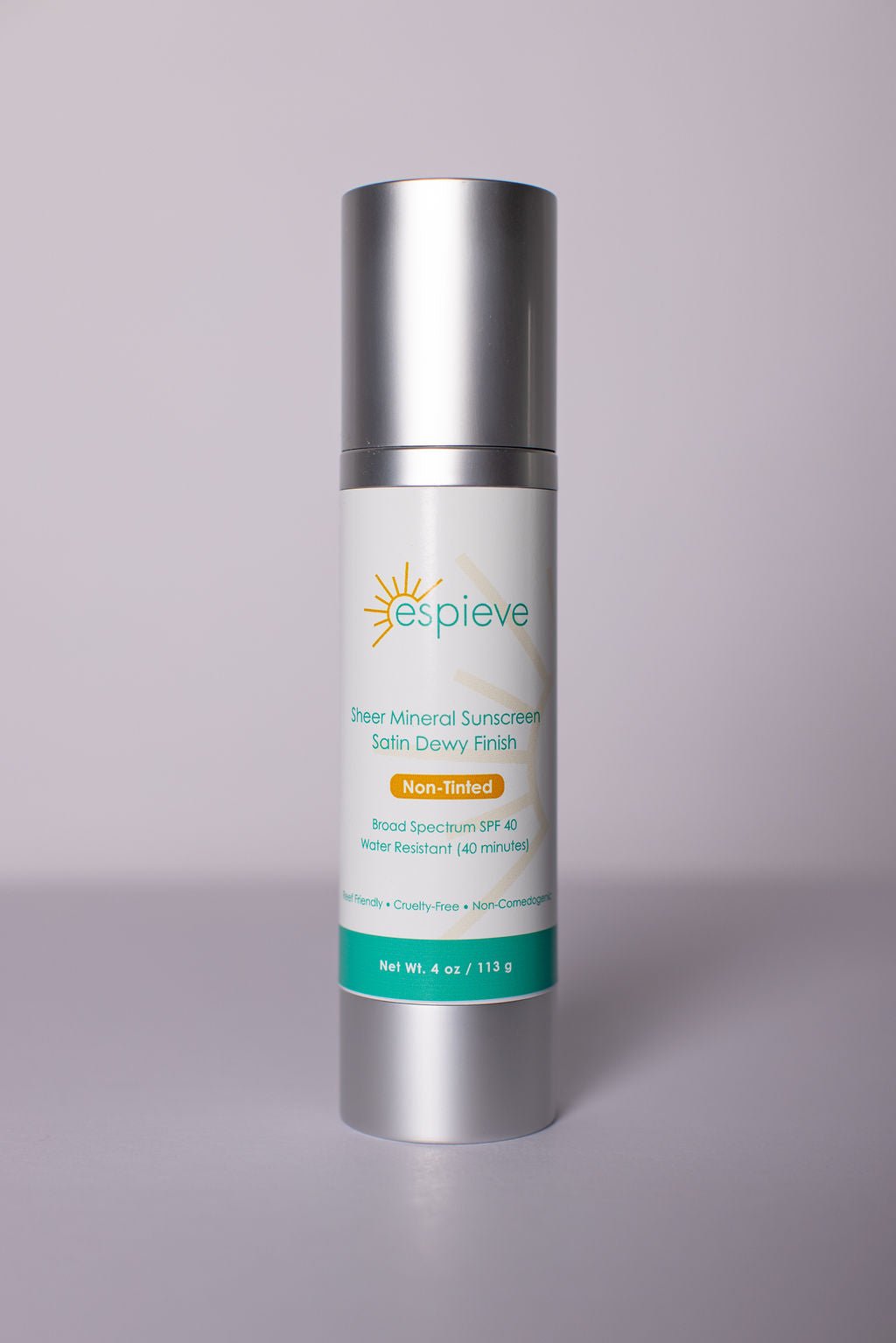 Non-Tinted Sunscreen SPF 40 (satin dewy finish)