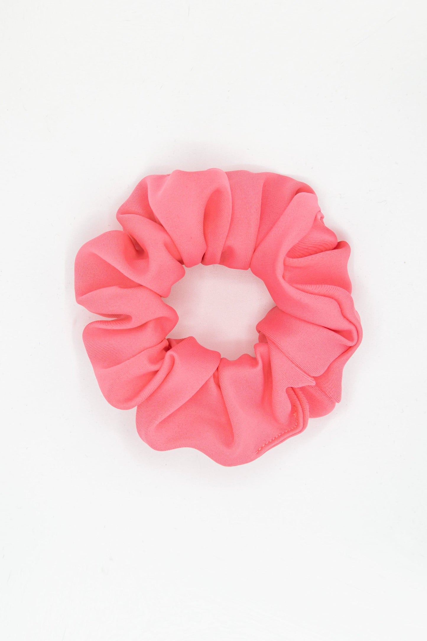 Coral Reflective Scrunchie