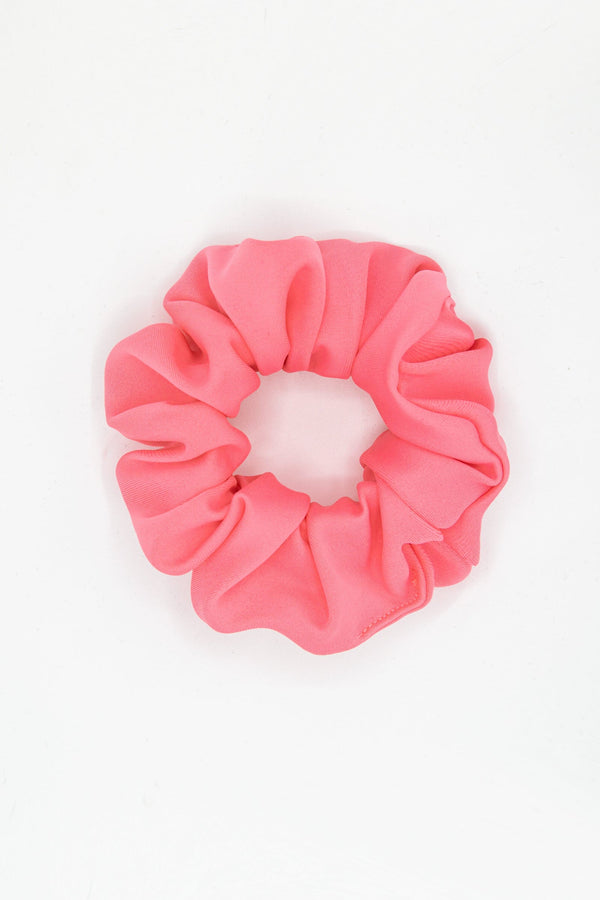 Coral Reflective Scrunchie