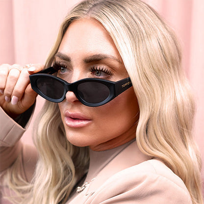 Black Mini Cat-eye Sunglasses
