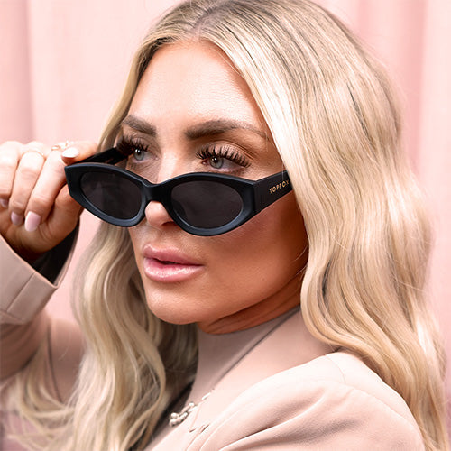 Black Mini Cat-eye Sunglasses