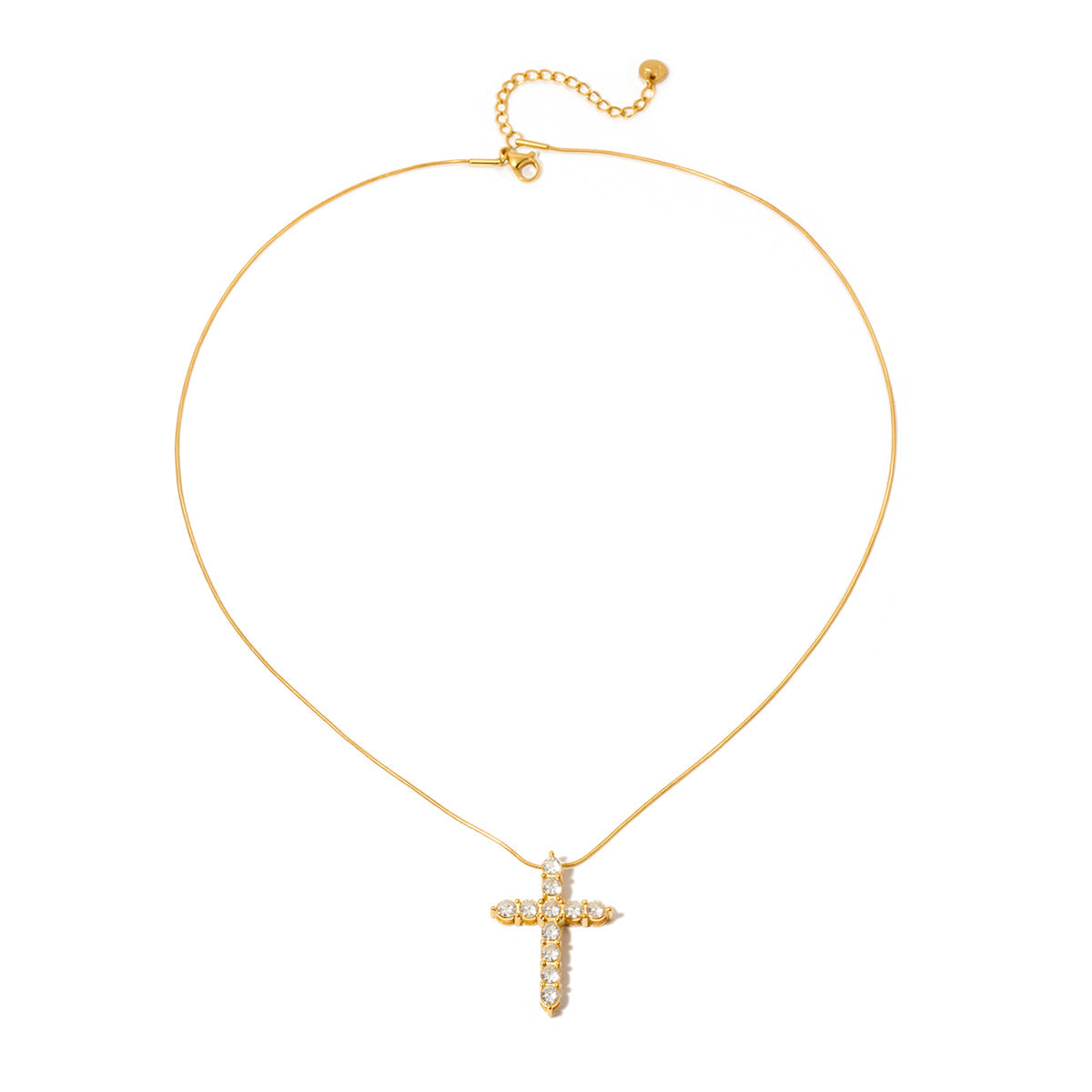 Hannah Diamond Cross Waterproof Necklace