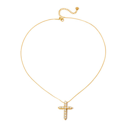 Hannah Diamond Cross Waterproof Necklace