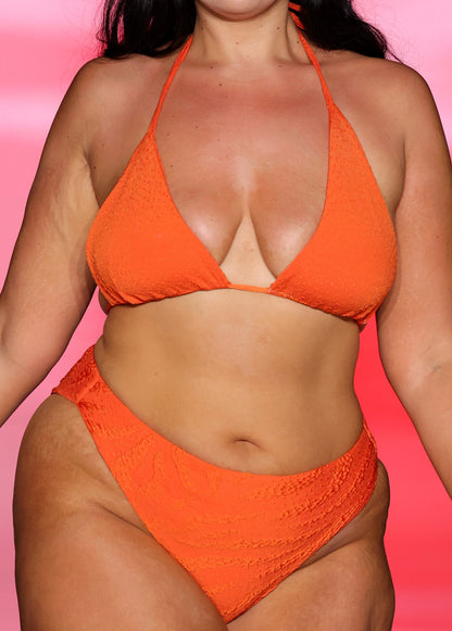 Pumpkin Spice Latte Textured Reversible Bikini