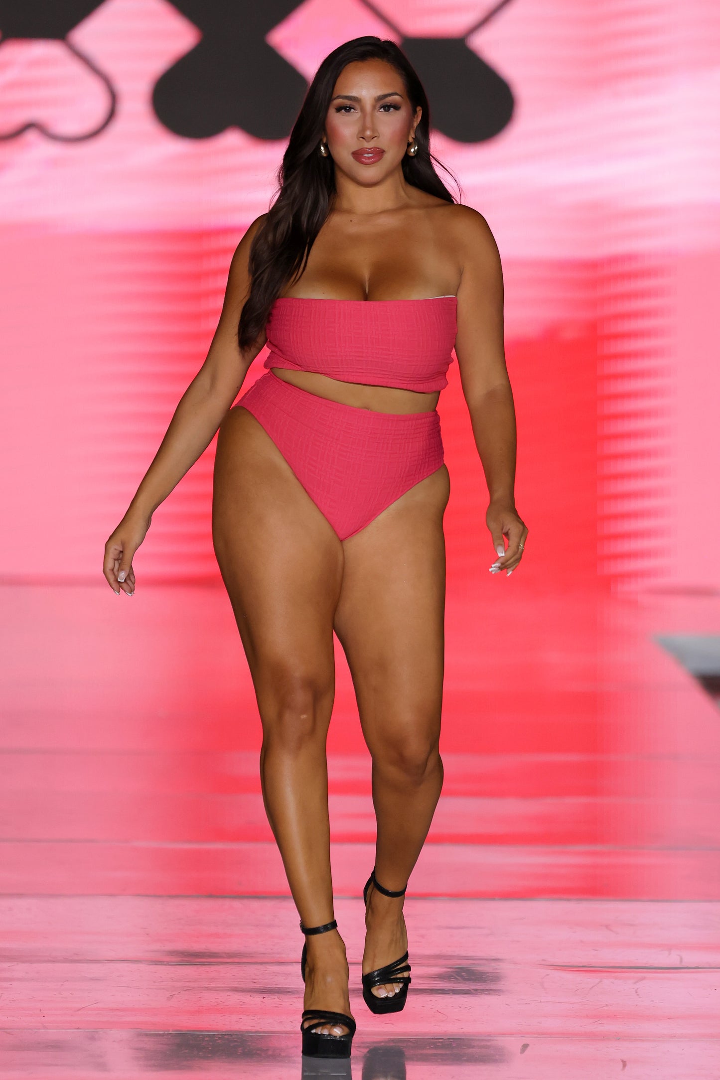 Oriental Strapless High Waist Bikini