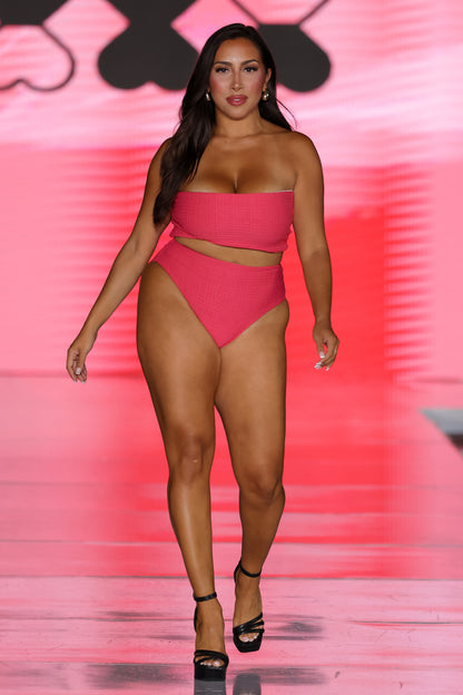 Oriental Strapless High Waist Bikini
