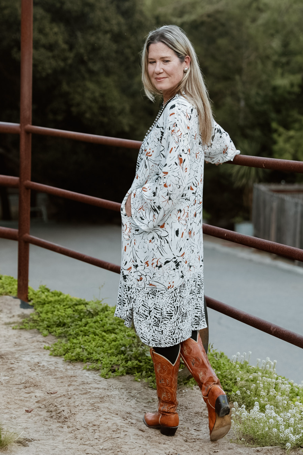 Black and White Cardigan