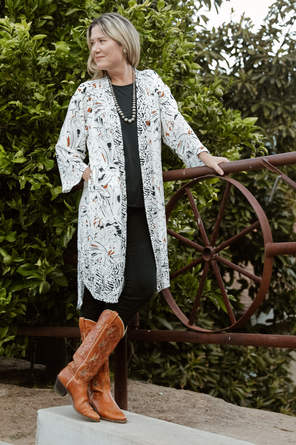 Black and White Cardigan