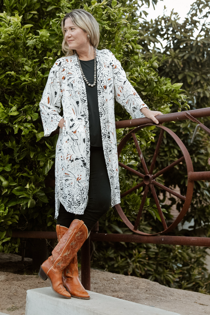 Black and White Cardigan