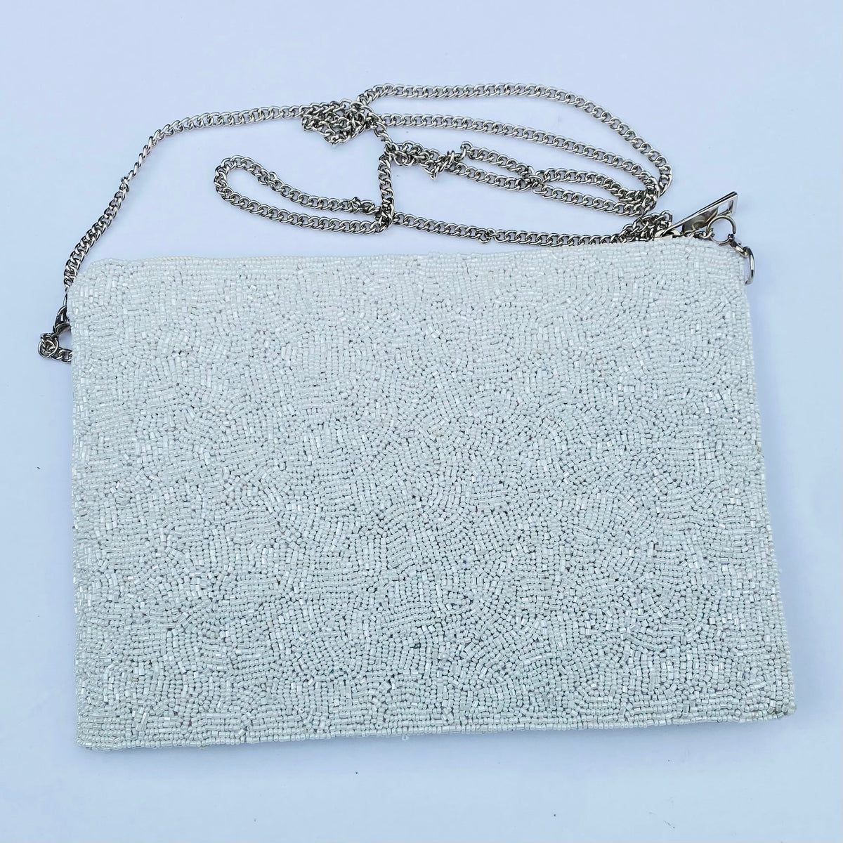 Hand-Beaded OJO Pouch Bag